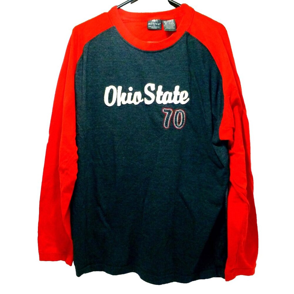 Vintage style Ohio State 70 long sleeve top shirt large Active football